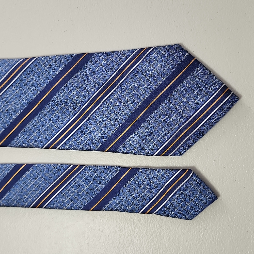 Silk Tie, Jon Randall, Blue and orange